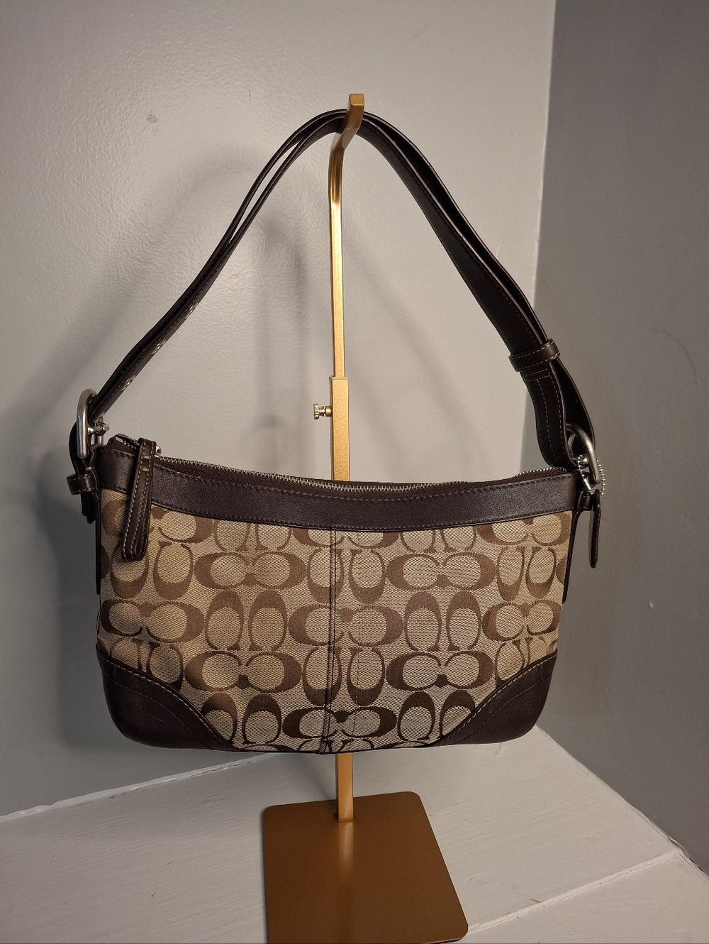 Coach Signature Convertible Soho Shoulder Bag 13012 EUC